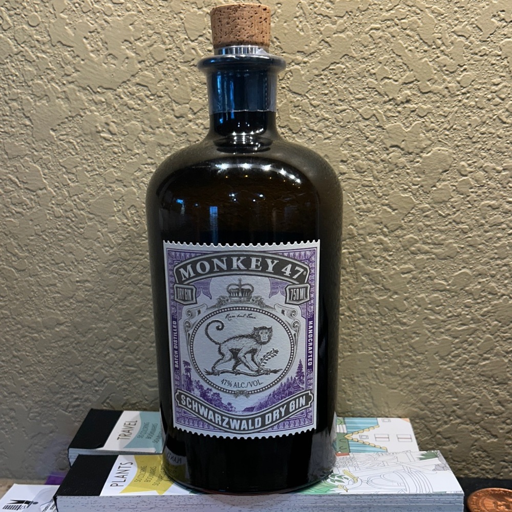 Monkey 47 Schwarzwald Dry Gin - Purple Label Bottle empty